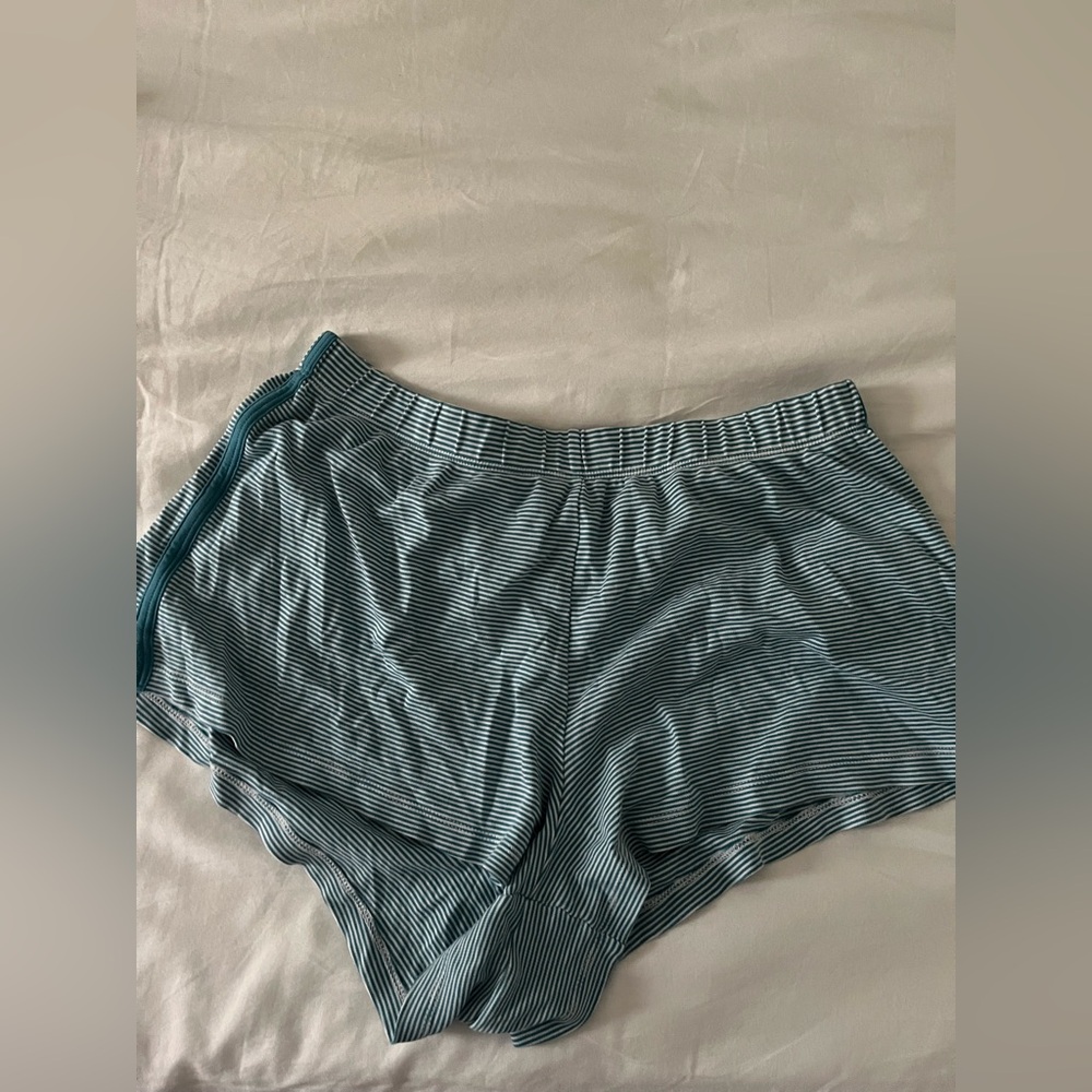 Striped Women's Shorts in Blue and White